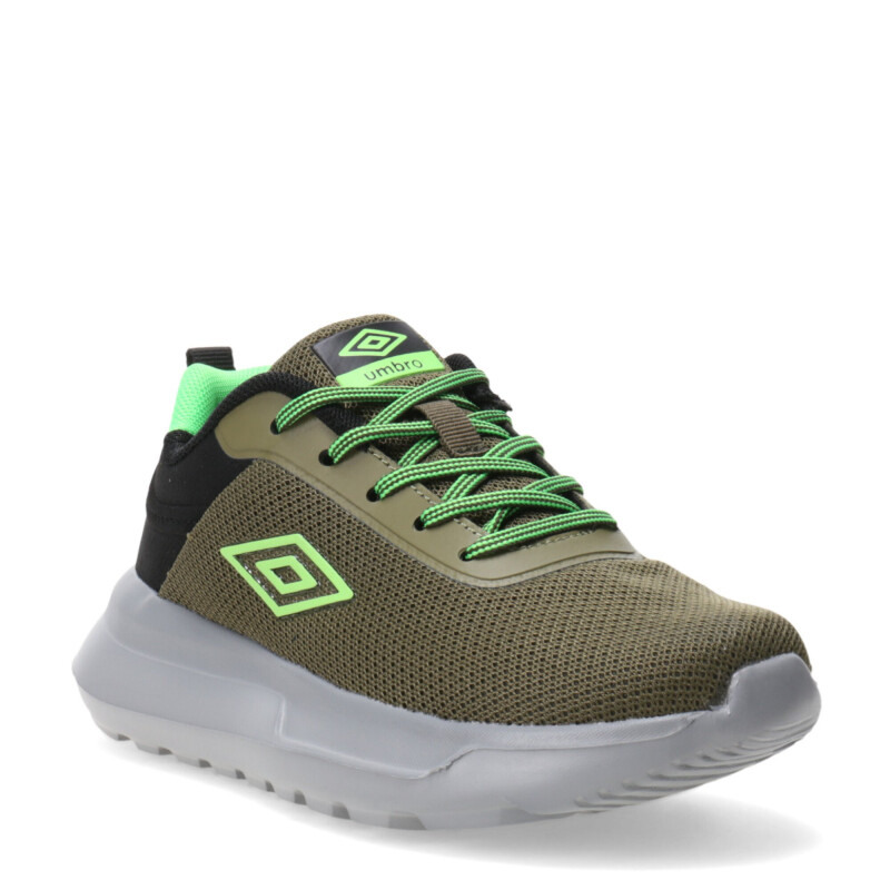 Championes Infantiles Umbro Basam Junior Verde - Negro