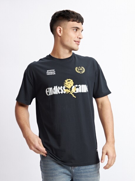 REMERA ENDLESS GAME NEGRO