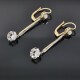 Caravanas Antiguas En Oro 18K Y Brillantes Caravanas Antiguas En Oro 18K Y Brillantes