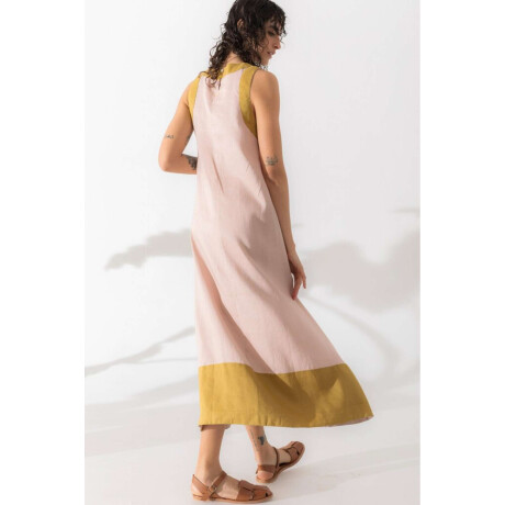 Vestido Açai long Rosa Y Pista