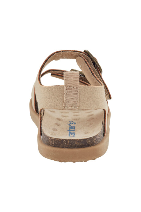Sandalias con velcro, diseño con hebillas Sin color