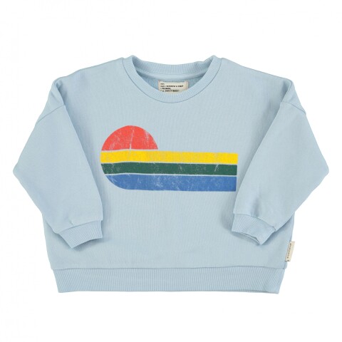 SS25.FLP2505B Buzo Niños Manga Larga Celeste Eighties Piupiuchick - 18 Meses