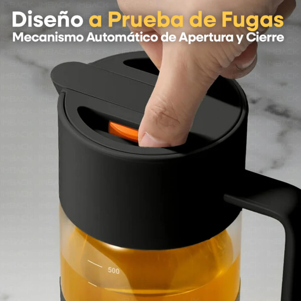 Dispensador de Aceite de Vidrio 550ml IMBACK IBK-HMJ056 | Borosilicato Antifugas, Preciso y Resistente Dispensador de Aceite de Vidrio 550ml IMBACK IBK-HMJ056 | Borosilicato Antifugas, Preciso y Resistente