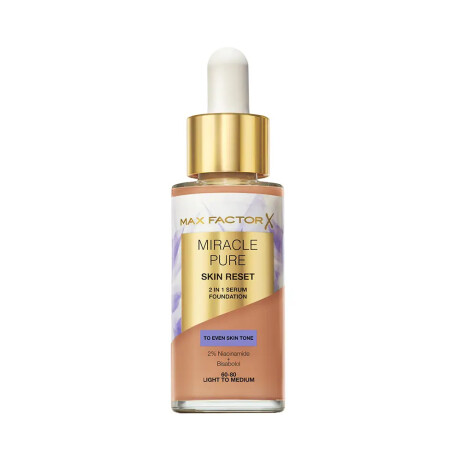 Base de Maquillaje Max Factor Miracle Pure Skin Reset 2 en 1 Light to Medium Base de Maquillaje Max Factor Miracle Pure Skin Reset 2 en 1 Light to Medium