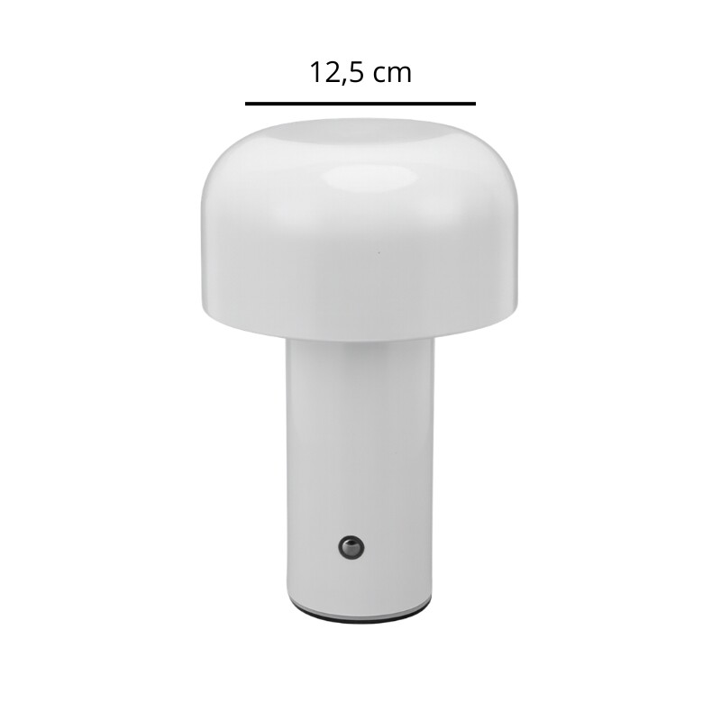 LAMPARA DE MESA RECARGABLE TULIPA Lampara De Mesa Recargable Tulipa Blanco