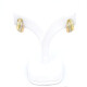 Caravanas En Oro 18K De 3 Colores Caravanas En Oro 18K De 3 Colores