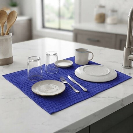 Escurre mat de microfibra 38x50 cm AZUL