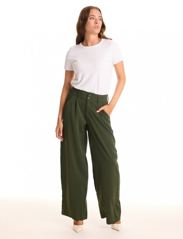 Pantalon Wide Leg VERDE
