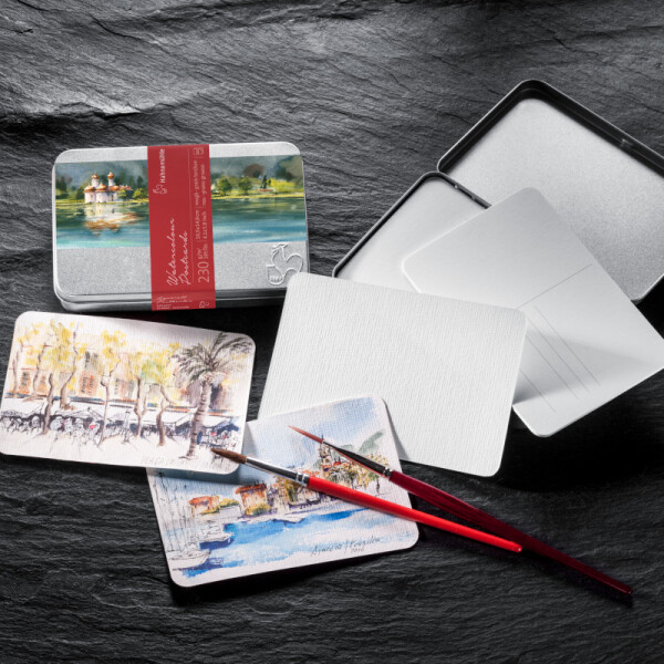 Papel para postales acuarela 230g - Hahnemühle Grano Grueso