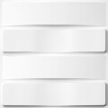 PANEL DECORATIVO EN PVC 3D PARA PARED MODELO D013 50x50 CM BLANCO MATE Panel Decorativo En Pvc 3d Para Pared Modelo D013 50x50 Cm Blanco Mate