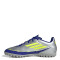 Championes de Fútbol 5 Unisex Adidas F50 Club TF Messi Plateado - Azul - Amarillo