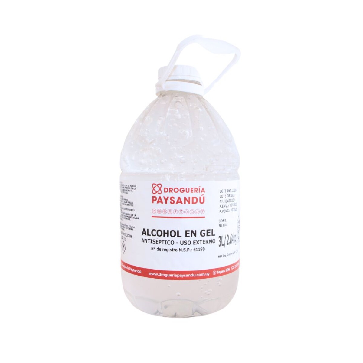 Alcohol en Gel - 3 L 