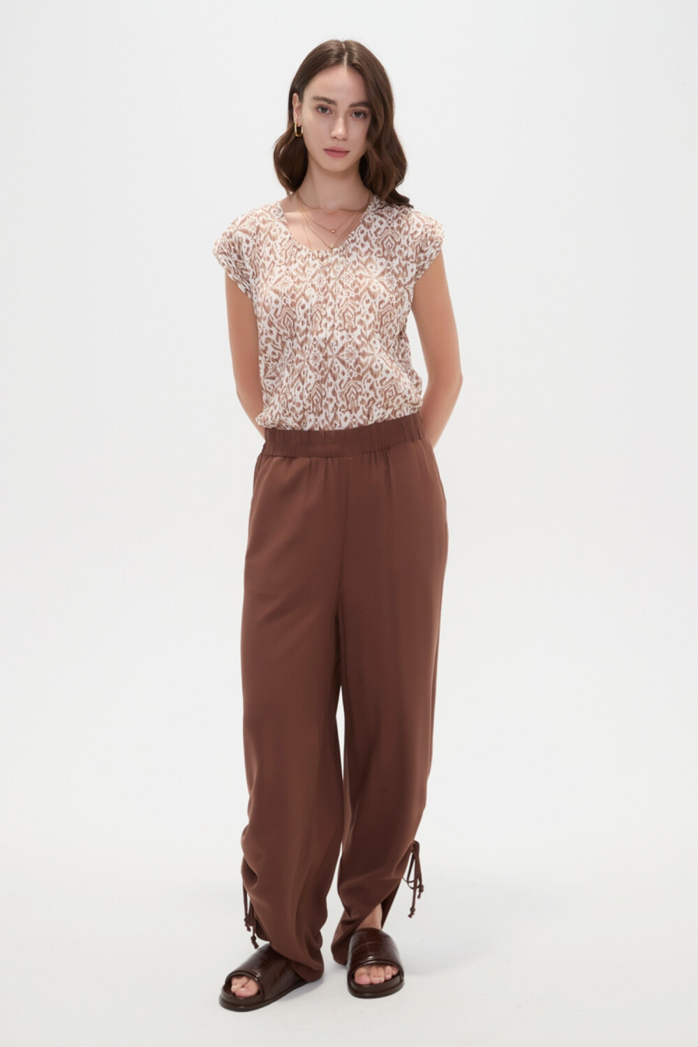 Pantalon Jilow Marron