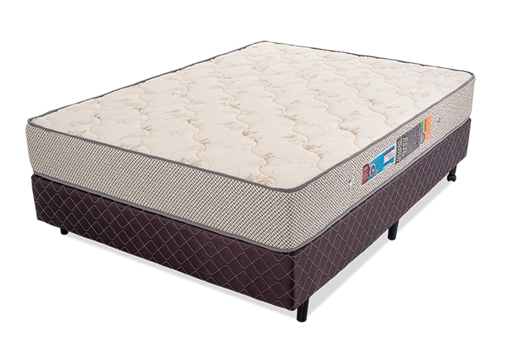 Conjunto Colchón + Sommier Icaro 2 Plazas D33 138x188x57 