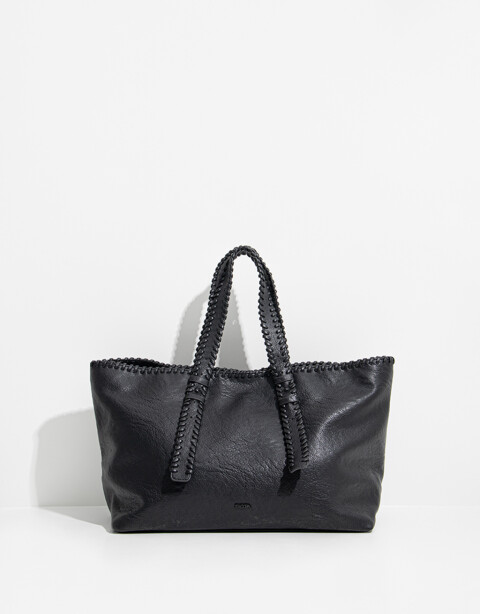 Shopper Shopper Diseño Trenzado - Negro