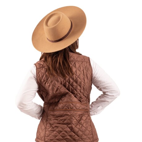 Chaleco Capitoneado Dama Chocolate