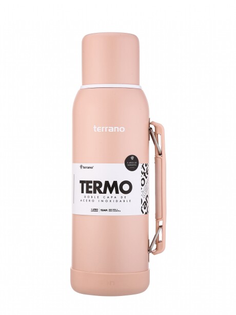 Termo Premium 1lt. Con base de Silicona Rosado