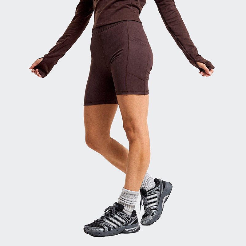 Short Fabletics On-The-Go PowerHold® Marrón
