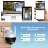 Cámara Seguridad Domo Exterior Microfono App Smart Home Wifi Variante Color Blanco