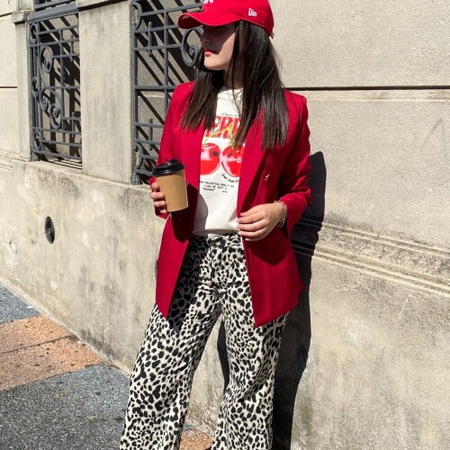 Blazer Cruzado Bordeaux