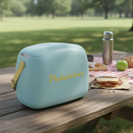 Conservadora Lunchera Térmica Pop 6L Polarbox c/2 Tuppers Celeste/amarillo