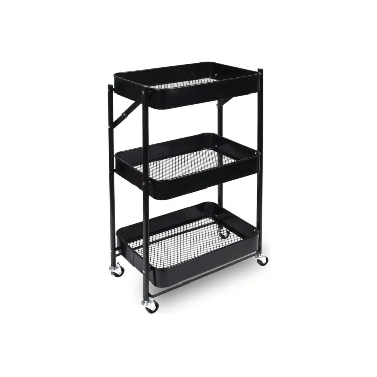 ESTANTE ORGANIZADOR 3 NIVELES PLEGABLE MULTIUSO 40X30X77CM ESTANTE ORGANIZADOR 3 NIVELES PLEGABLE MULTIUSO 40X30X77CM