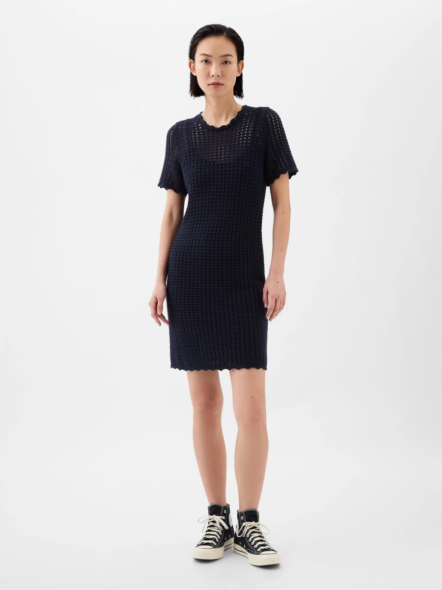 Vestido Crochet Mujer - Navy Uniform 