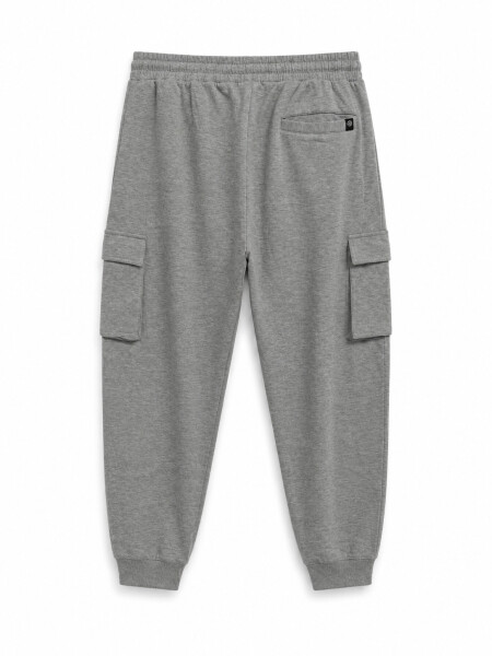 PANTALON NEW DETOR CARGO GRIS MELANGE M