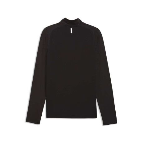 Campera Pwrtrain Fabrix Mix 1/4 Zip de Hombre Negro