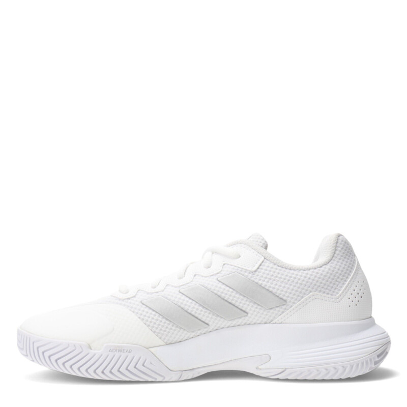 Championes de Mujer Adidas Gamecourt 2.0 Blanco Metalizado