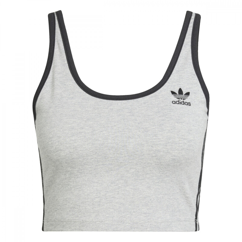 Top Adidas BRA 3S de Mujer - JX5148 Gris Claro-negro