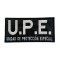 Parche bordado para chaleco UPE Unidad de protección especial