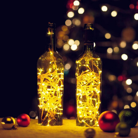 Guía Luces Navideñas 30mt Luz Led Cálida Exterior Guía Luces Navideñas 30mt Luz Led Cálida Exterior