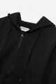 Campera con capucha y bolsillo NEGRO