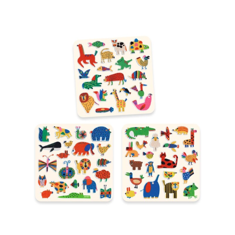 Set x 60 stickers suaves y grandes Animals