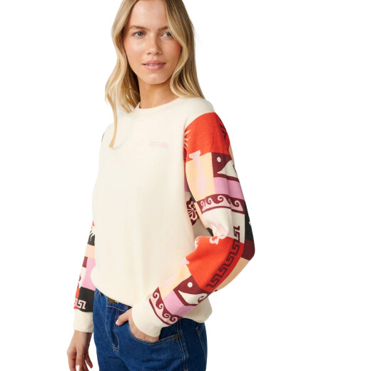 Buzo Rip Curl Party Wave Slv Printed - Blanco Buzo Rip Curl Party Wave Slv Printed - Blanco