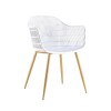 Silla Sydney - Patas de Metal/Madera Blanco