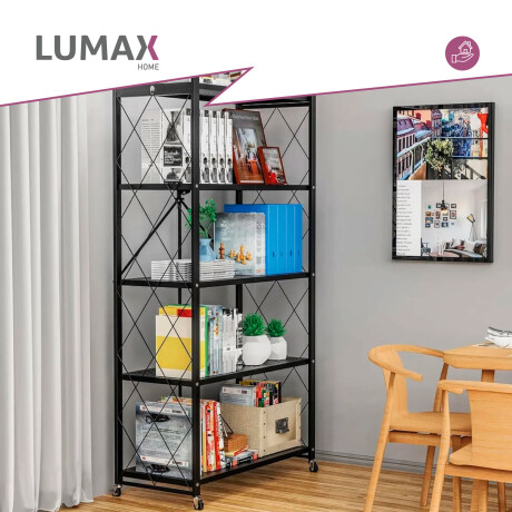 Estante Rack Plegable Lumax Metalico 5 Repisas Estante Rack Plegable Lumax Metalico 5 Repisas