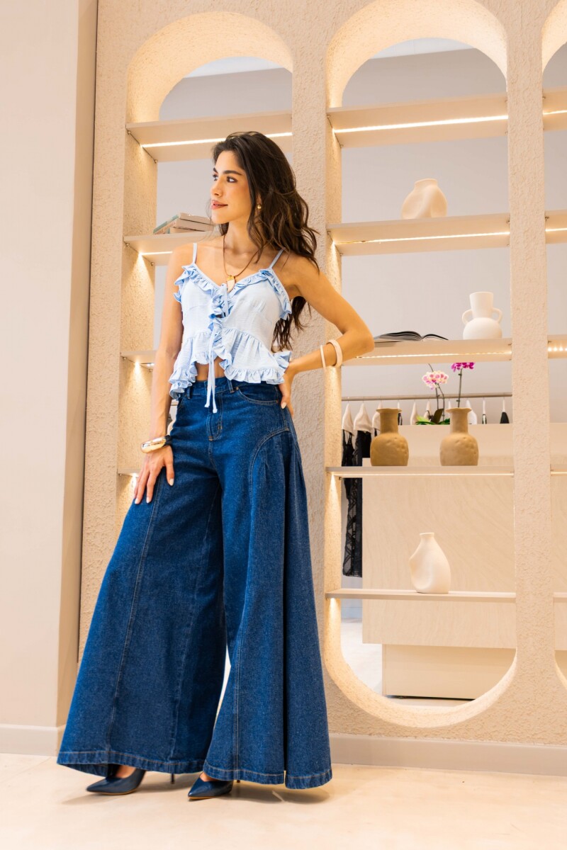 Pantalon Kaia Denim Blue Pantalon Kaia Denim Blue