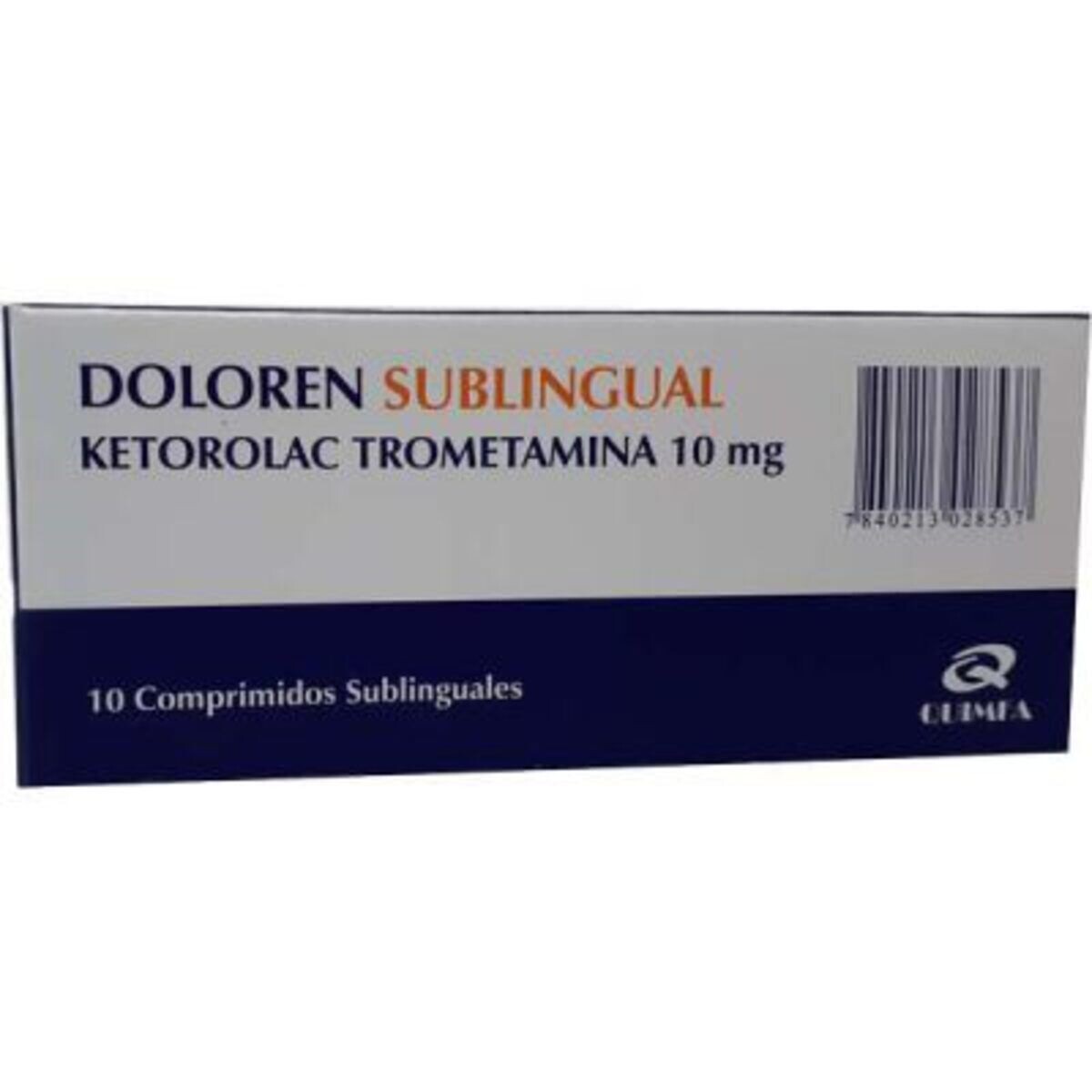 DOLOREN SUBLINGUAL 10 MG. CJ X 10 COMPRI 