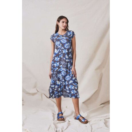 Vestido Print Marino