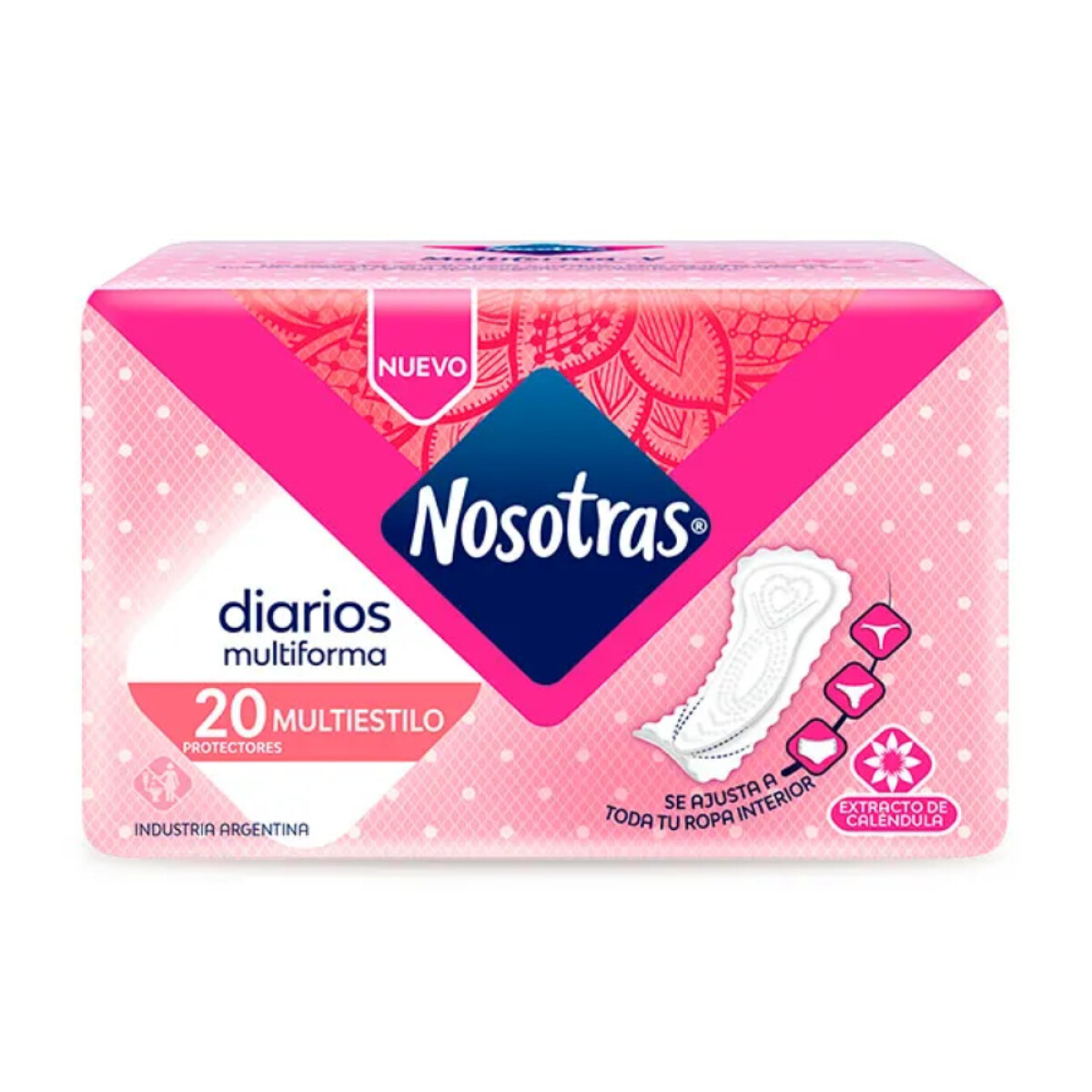 Protectores Diarios Nosotras Multiestilo 20 Unidades 