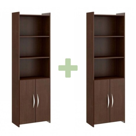 Promo 2 Bibliotecas Con Puertas Tabaco