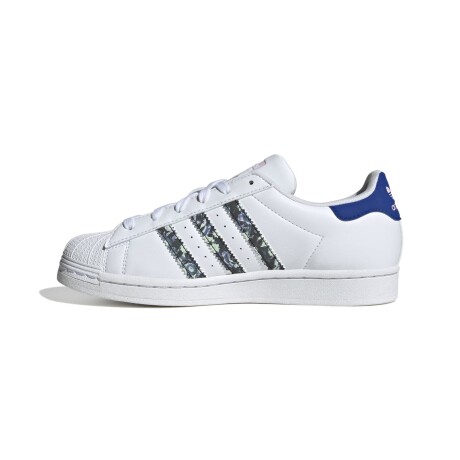 Championes Adidas Unisex - Superstar. - ADIE9638 WHITE/CLEAR PINK/LUCID BLUE