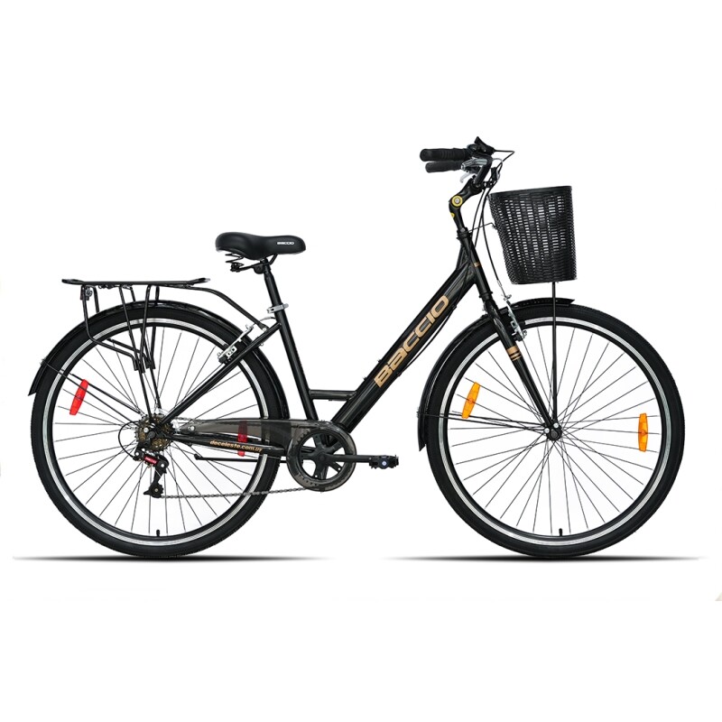 Bicicleta Baccio R.28 Dama Liberty 700 6v Urbana Negro