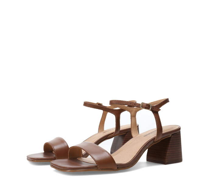 Sandalias de Mujer Bottero Taco Marrón Café