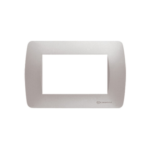 Plaqueta p/3 módulos aluminio - Loft C56969