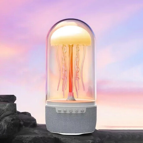 Lámpara Veladora Medusa Con Parlante Lámpara Veladora Medusa Con Parlante