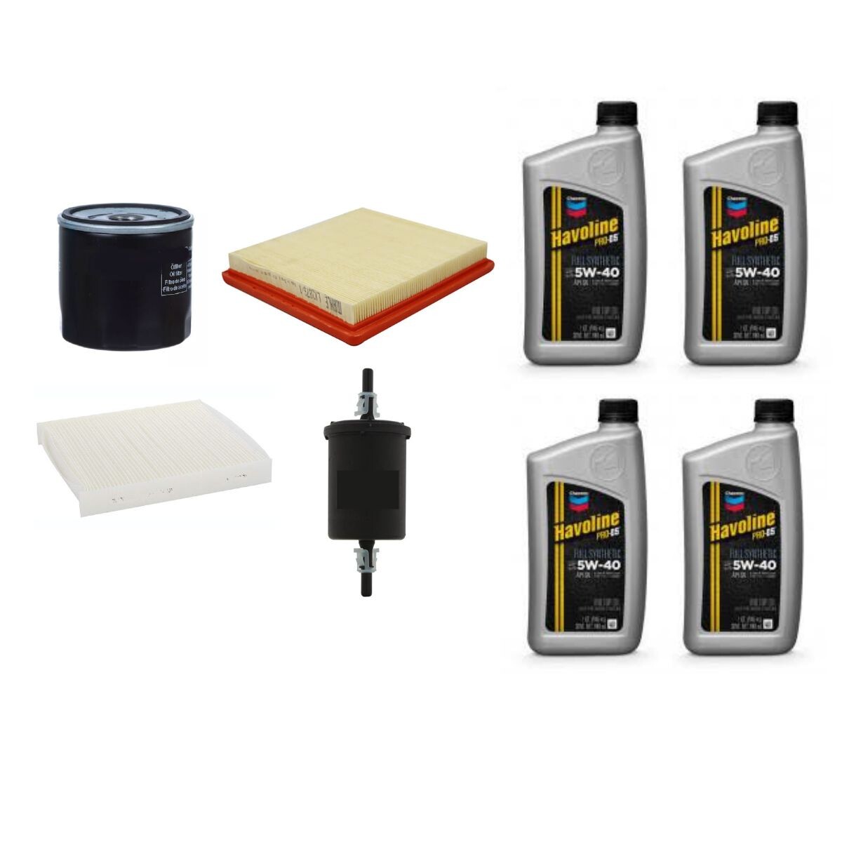 KIT DE FILTROS Y ACEITE 5W40 TEXACO 
