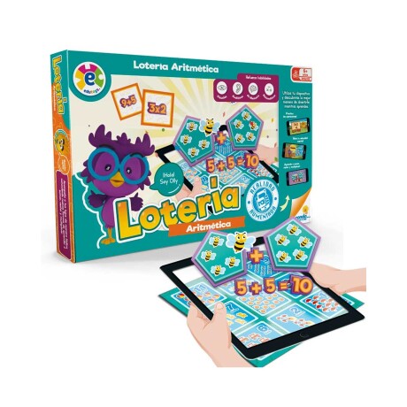 Juego de mesa Lotería Aritmética Ronda con realidad aumentada Juego de mesa Lotería Aritmética Ronda con realidad aumentada